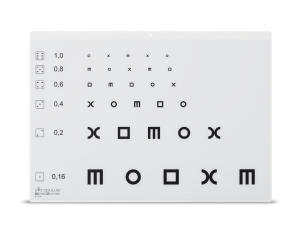 Visual acuity chart for H-Test